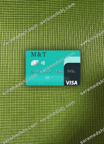 USA M&T Bank visa card photolook front